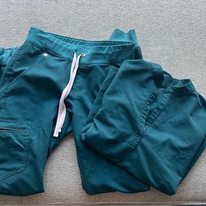 Figs Scrub Set XS/Tall Caribbean Blue